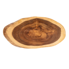 Image PLATEAUX PRÉSENTATION OVALES  40,6x20,3x1,9 CM NATUREL BOIS (6 UNITÉ) #3