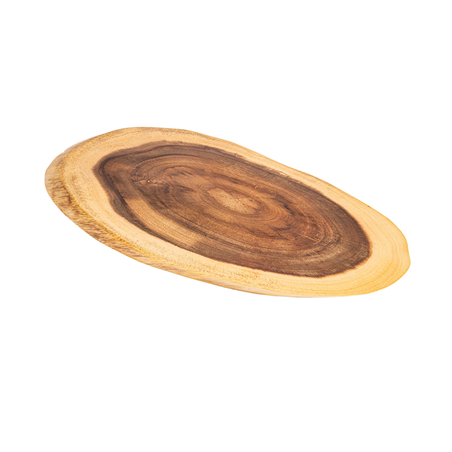 Image PLATEAUX PRÉSENTATION OVALES  50,8x20,3x1,9 CM NATUREL BOIS (6 UNITÉ) #1