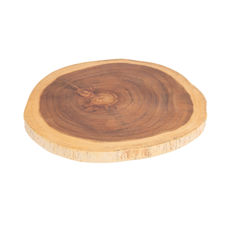 Image PLATEAUX PRÉSENTATION RONDES  Ø 30,5x3,5 CM NATUREL BOIS (4 UNITÉ) #1