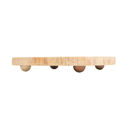 PLATEAUX PRÉSENTATION RONDES  Ø 30,5x3,5 CM NATUREL BOIS (4 UNITÉ)