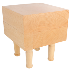 Image ÉLÉVATEUR 15,25x15,25x17,5 CM NATUREL BOIS (1 UNITÉ) #1