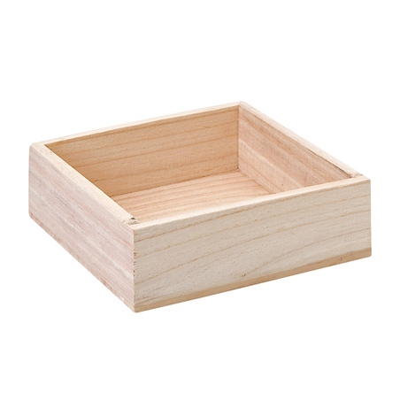 BOÎTE PRÉSENTATION BUFFET  16x15x5 CM NATUREL BOIS (1 UNITÉ)