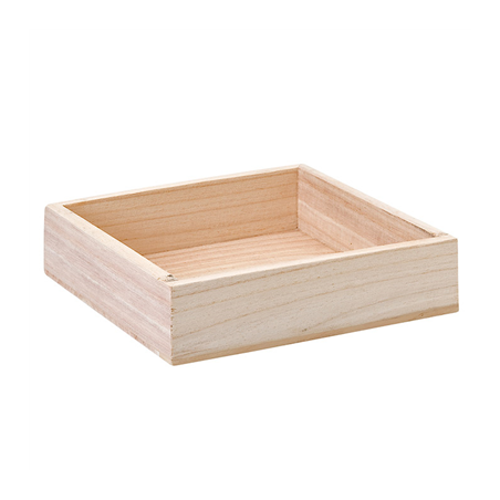 Image BOÎTE PRÉSENTATION BUFFET  37x21x5 CM NATUREL BOIS (1 UNITÉ) #1