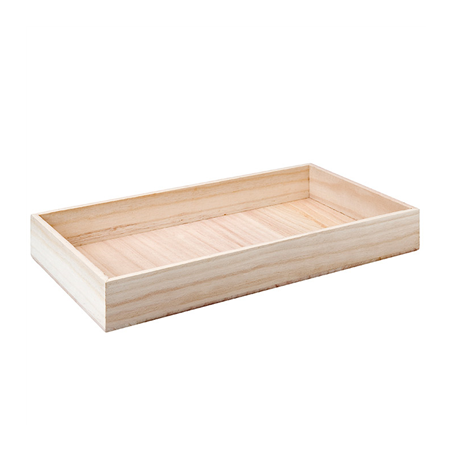 BOÎTE PRÉSENTATION BUFFET  60x40x7,5 CM NATUREL BOIS (1 UNITÉ)