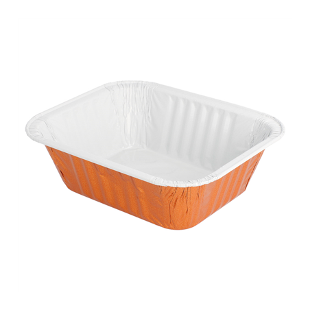 Image RÉCIPIENTS LAQUÉS 490 ML 15x12,5x4,4 CM CUIVRE ALUMINIUM (100 UNITÉ) #1