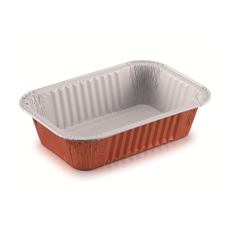 Image RÉCIPIENTS LAQUÉS 910 ML 20,4x13,8x4,9 CM CUIVRE ALUMINIUM (100 UNITÉ) #1