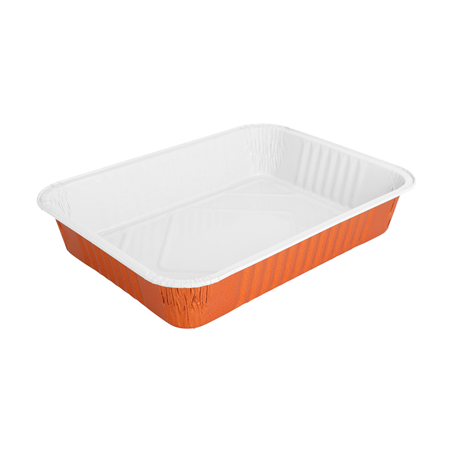 Image RÉCIPIENTS LAQUÉS 1360 ML 24x17,9x4,2 CM CUIVRE ALUMINIUM (100 UNITÉ) #1