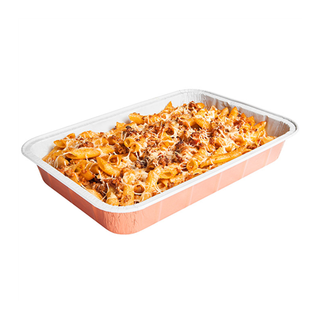 Image RÉCIPIENTS LAQUÉS 2450 ML 31,4x21,3x4,7 CM CUIVRE ALUMINIUM (50 UNITÉ) #1