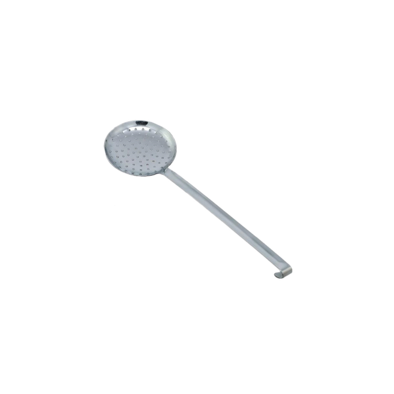 ÉCUMOIRE MONOBLOC Ø 14x38 CM ARGENTE INOX (1 UNITÉ) ÉCUMOIRE MONOBLOC Ø 14x38 CM ARGENTE INOX (1 UNITÉ)