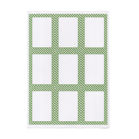 Image 100 FEUILLES DIN A4 9 ÉTIQUETTES RECTANGULAIRES  6,3x9 CM BLANC PAPIER (1 UNITÉ) #1