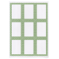 Image 100 FEUILLES DIN A4 9 ÉTIQUETTES RECTANGULAIRES  6,3x9 CM BLANC PAPIER (1 UNITÉ) #1