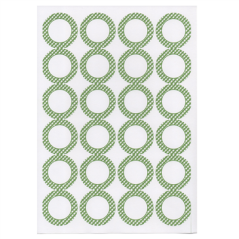 Image 100 FEUILLES DIN A4 24 ÉTIQUETTES RONDES Ø 4,2 CM BLANC PAPIER (1 UNITÉ) #1