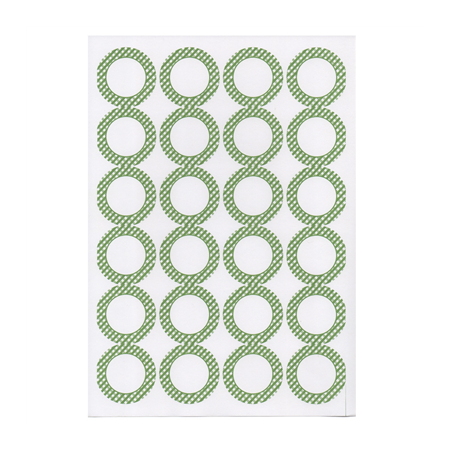 Image 100 FEUILLES DIN A4 24 ÉTIQUETTES RONDES  Ø 4,2 CM BLANC PAPIER (1 UNITÉ) #1