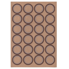 Image 100 FEUILLES DIN A4 24 ÉTIQUETTES RONDES Ø 4,2 CM KRAFT (1 UNITÉ) #1