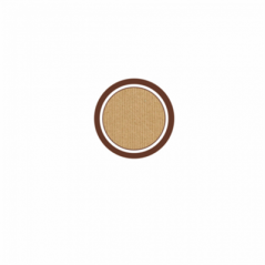 100 FEUILLES DIN A4 12 ÉTIQUETTES RONDES Ø 6,4 CM KRAFT (1 UNITÉ)