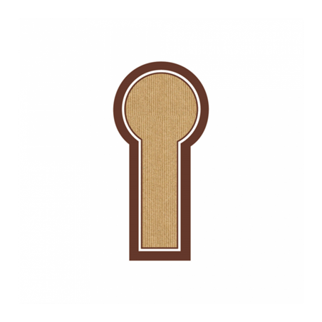 100 U. FEUILLES DIN A4 6 ÉTIQUETTES ALLONGÉES  Ø 6x12,5 CM KRAFT (1 UNITÉ)