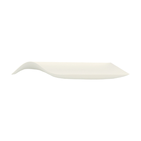 ASSIETTES KAKU L 'BIONIC'  20,4x3,6 CM BLANC BAGASSE (100 UNITÉ)