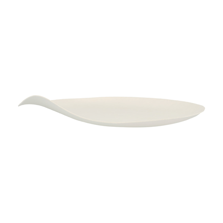 ASSIETTES MARU M 'BIONIC'  Ø 16,5x2,4 CM BLANC BAGASSE (200 UNITÉ)