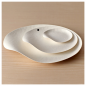 Image ASSIETTES MARU M 'BIONIC'  Ø 16,5x2,4 CM BLANC BAGASSE (200 UNITÉ) #4