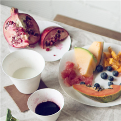 Image GOBELETS TUMBLER 'BIONIC' 335 ML Ø 9,9x8,5 CM BLANC BAGASSE (200 UNITÉ) #3