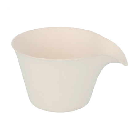 Image TASSES À CAFÉ 'BIONIC' 150 ML Ø 8,9(10,7)x6 CM BLANC BAGASSE (200 UNITÉ) #1
