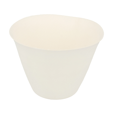 Image GOBELETS CHOKO 'BIONIC' 175 ML Ø 8,3x6,1 CM BLANC BAGASSE (200 UNITÉ) #1