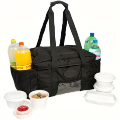 Image SAC TRANSPORT PICNIC  40,6x30,5x25,5 CM NOIR VINYL (1 UNITÉ) #1