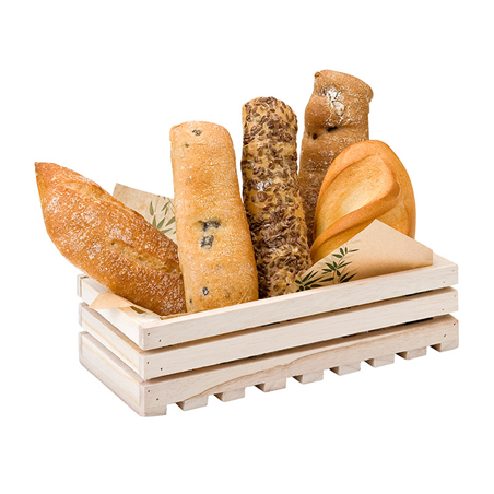 Image BOÎTE PRÉSENTATION BUFFET  21,6x10,2x6 CM NATUREL BOIS (1 UNITÉ) #1