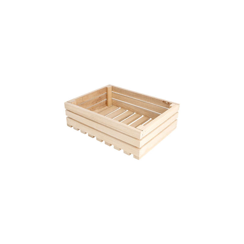 BOÎTE PRÉSENTATION BUFFET  20,3x15,2x6 CM NATUREL BOIS (1 UNITÉ)