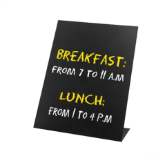 Image ARDOISES DE TABLE  10,5x15 CM NOIR FER (6 UNITÉ) #1