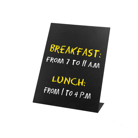 Image ARDOISES DE TABLE  10,5x15 CM NOIR FER (6 UNITÉ) #1