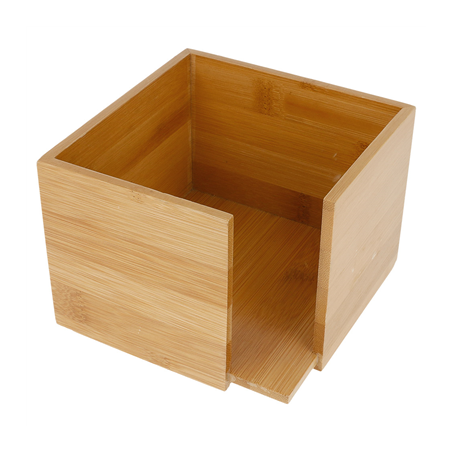 Image DISTRIBUTEUR SERVIETTES  13,5x13,5x10 CM NATUREL BAMBOU (1 UNITÉ) #1