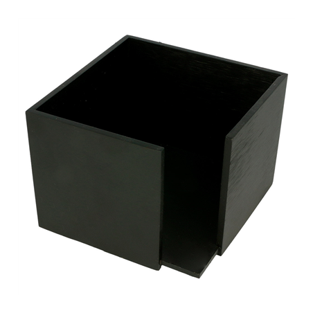 Image DISTRIBUTEUR SERVIETTES  13,5x13,5x10 CM NOIR BAMBOU (1 UNITÉ) #1