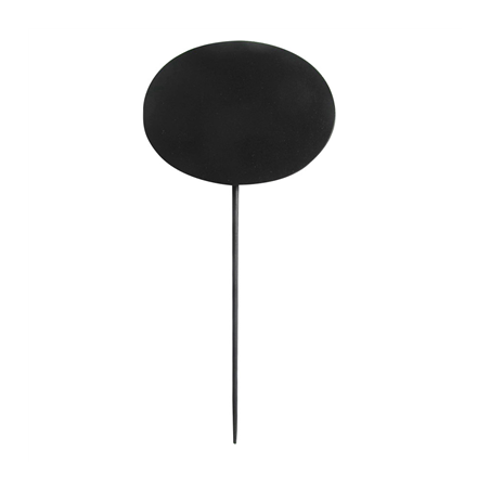 Image 5 U. PIQUES ARDOISES OVALES  8x6x18 CM NOIR BAMBOU (1 UNITÉ) #1