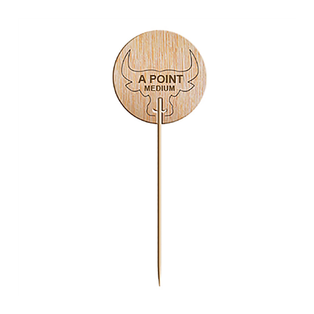 Image STEAK MARKER "À POINT"  9,5 CM NATUREL BOIS (100 UNITÉ) #1