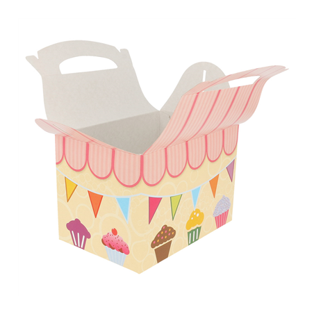 BOÎTES MENU ENFANT 'PARTY' 320 G/M2 15,50x10,50x17,50 CM QUADRICHROMIE CARTON (300 UNITÉ)