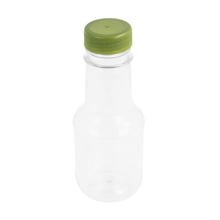 Image FLACONS AVEC BOUCHON PLASTIQUE 110 ML Ø4,5x11,4 CM TRANSPARENT PET (100 UNITÉ) #1