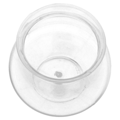 Image 250 RÉCIPIENTS POUR CAILLÉ+COUVERCLES 140 ML Ø6x6,1 CM TRANSPARENT PET (250 UNITÉ) #4