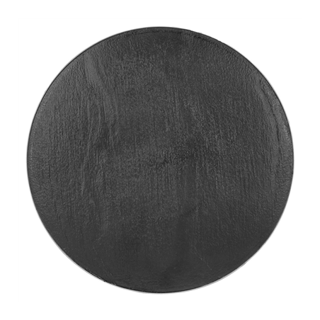 Image MINI ASSIETTES RÉUTILISABLES IMITATION ARDOISE  Ø12,8x1,3 CM NOIR PS (288 UNITÉ) #1