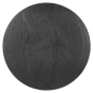 Image MINI ASSIETTES RÉUTILISABLES IMITATION ARDOISE  Ø12,8x1,3 CM NOIR PS (288 UNITÉ) #1