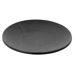 MINI ASSIETTES RÉUTILISABLES IMITATION ARDOISE  Ø12,8x1,3 CM NOIR PS (288 UNITÉ)