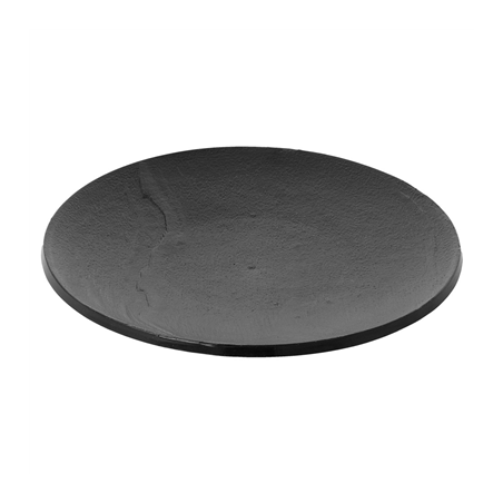 MINI ASSIETTES RÉUTILISABLES IMITATION ARDOISE  Ø12,8x1,3 CM NOIR PS (288 UNITÉ)