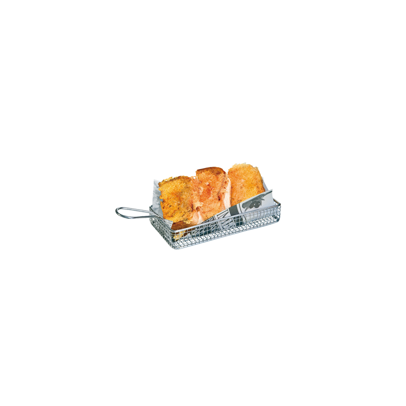 MINI FRITEUSE LONGUE 'ARTINOX'  24x15x3,5 CM ARGENTE INOX (6 UNITÉ)