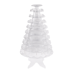 Image PYRAMIDE 92 MACARONS Ø 33,8x47,5 CM TRANSPARENT PVC (1 UNITÉ) #1