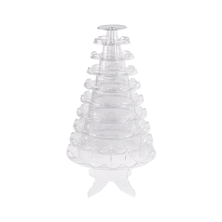Image PYRAMIDE 92 MACARONS  Ø 33,8x47,5 CM TRANSPARENT PVC (1 UNITÉ) #1