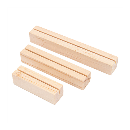 Image 3 U. BASES POUR ARDOISES   NATUREL BOIS (10 UNITÉ) #1