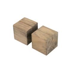 Image 2 U. SUPPORTS CUBIQUES POUR ARDOISES  4,8 CM NATUREL BOIS (8 UNITÉ) #1