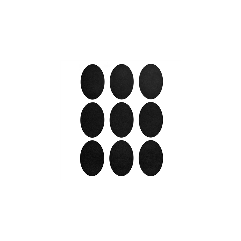 2 FEUILLES (18 U.) ÉTIQUETTES OVALES NOIR VINYL (12 UNITÉ) 2 FEUILLES (18 U.) ÉTIQUETTES OVALES NOIR VINYL (12 UNITÉ)