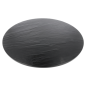 Image PLATEAUX RONDÉES IMITATION ARDOISE 'ASAMI WARE'  Ø 43x4 CM NOIR MÉLAMINE (3 UNITÉ) #2