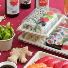 Image COUVERCLES POUR RÉF. 212.94 'BIONIC'  17x12x3,2 CM TRANSPARENT OPS (1000 UNITÉ) #4